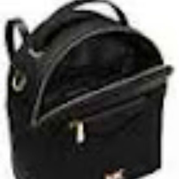 MICHAEL KORS Jessa Small Black Pebbled Leather Convertible Backpack - Picture 14 of 14